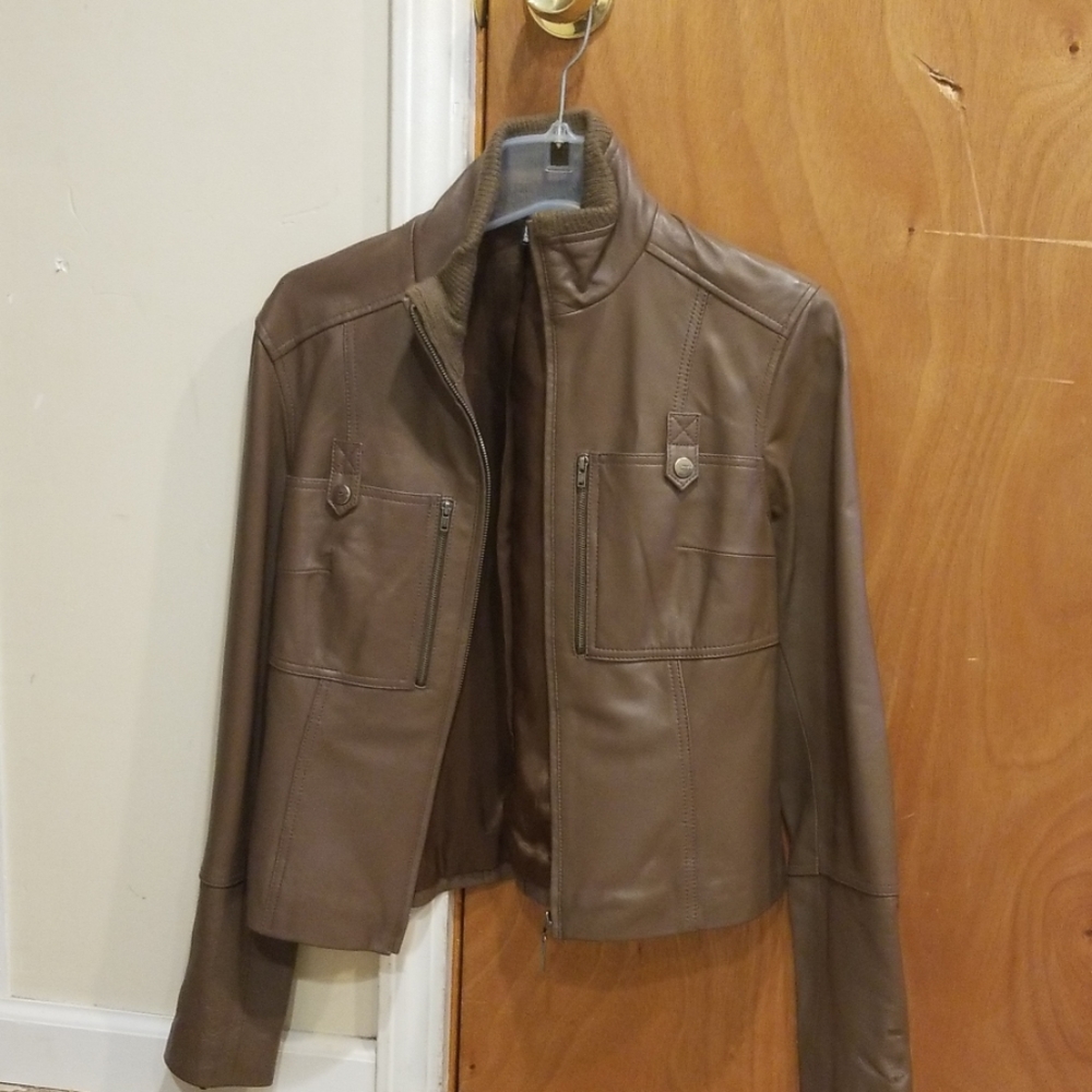 Kenzie Tan Blazer Elegant Suit Jacket